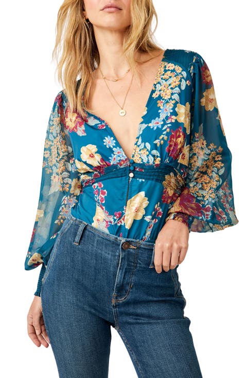 Wanderlust Floral Print Bodysuit