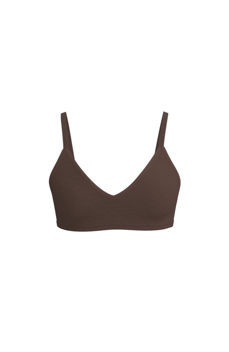 Vitality Float V Bralette, Alternate, color, Cocoa