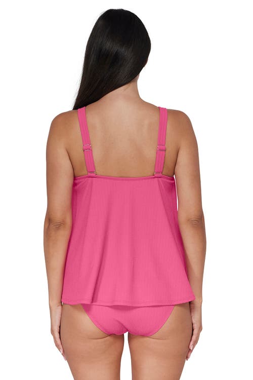 Pacifica By Sunsets Sadie Tankini Swimsuit Top In Dragon Fruit