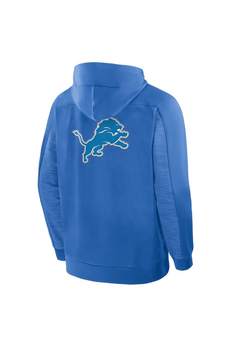Men's Fanatics Blue Detroit Lions Checkdown Pass Full-Zip Hoodie, Alternate, color, Blue