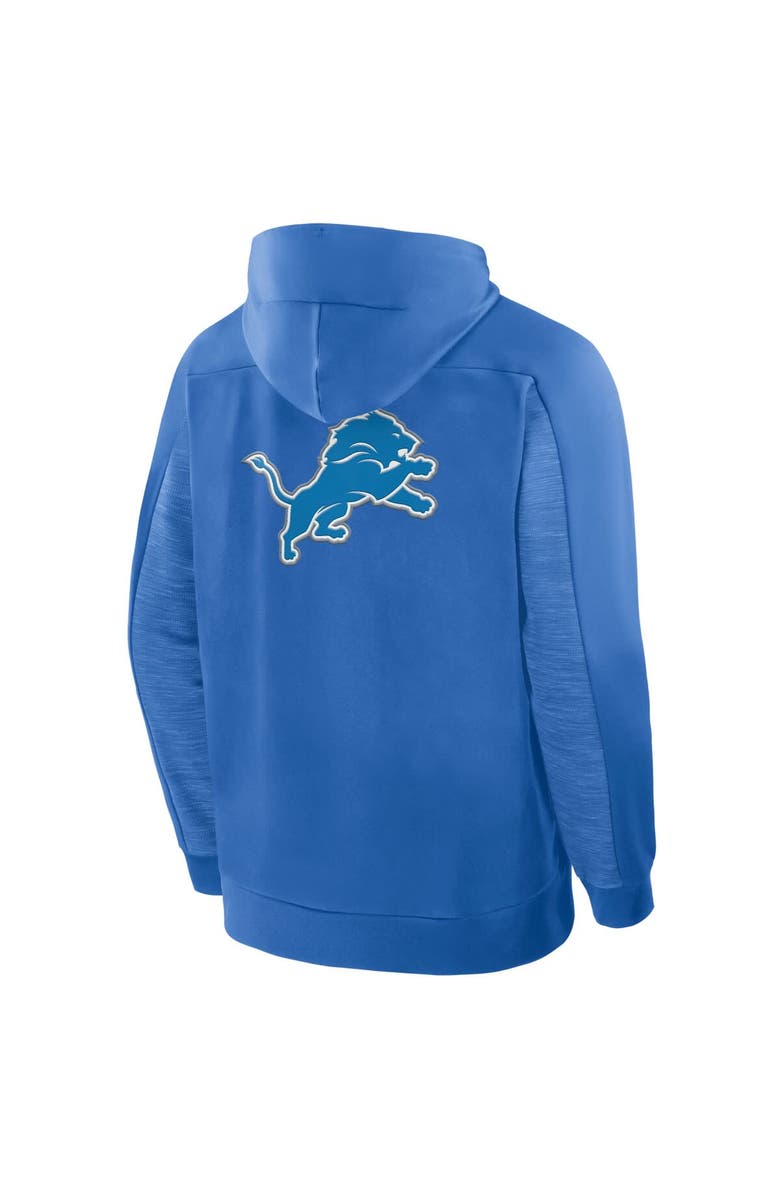 FANATICS Men's Fanatics Blue Detroit Lions Checkdown Pass Full-Zip Hoodie, Alternate, color, Blue
