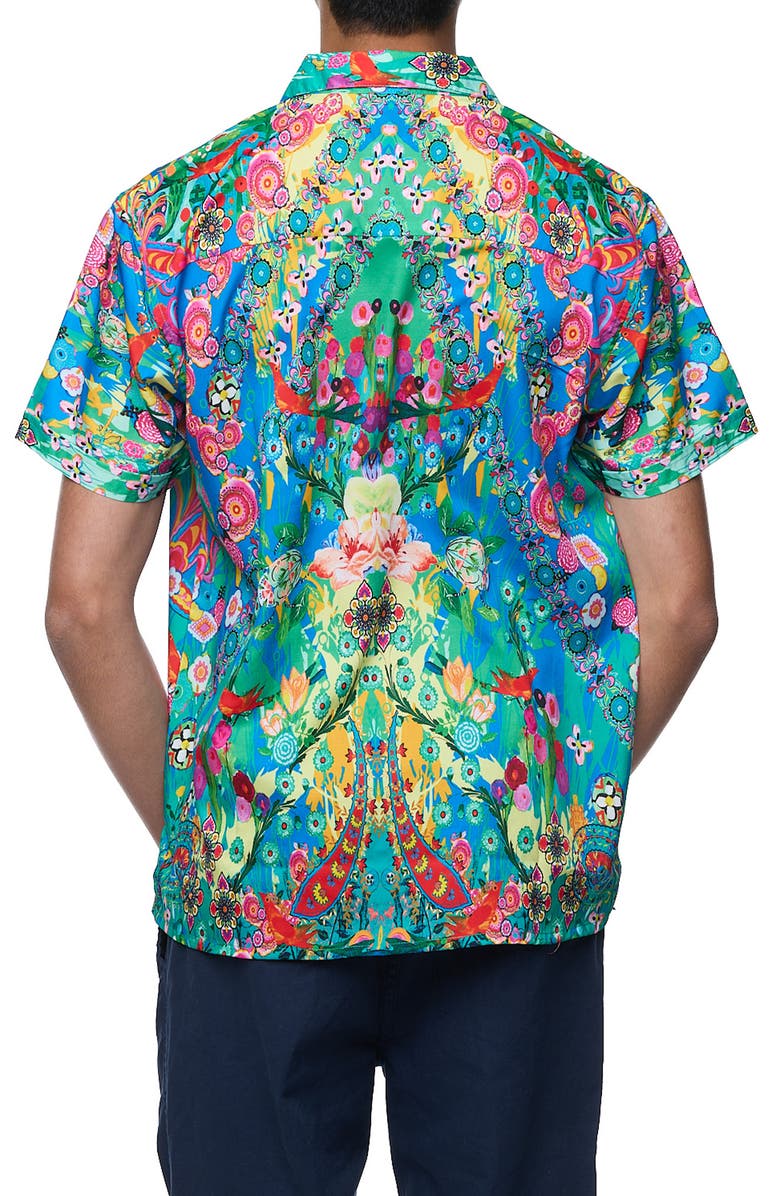 RANEES Printed Camp Shirt, Alternate, color,
