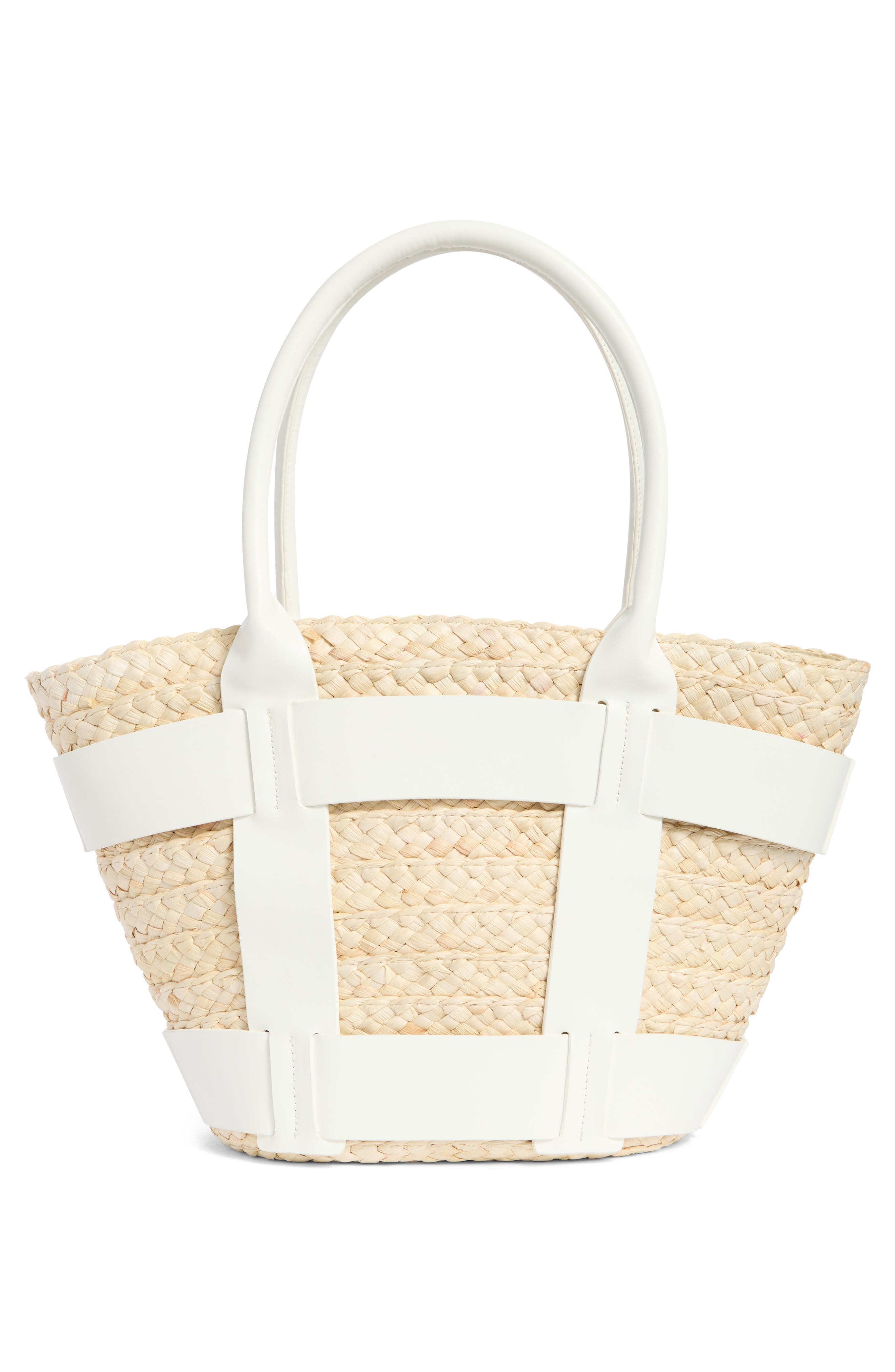 Collection XIIX Straw Tote Bag, Alternate, color, Natural White