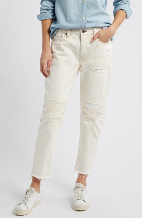 デニム・ジーパン POLO RALPH LAUREN Women Denim Pants 290975192 001 CREAM WHIT Women's Polo Ralph Lauren Jeans & Denim | Nordstrom