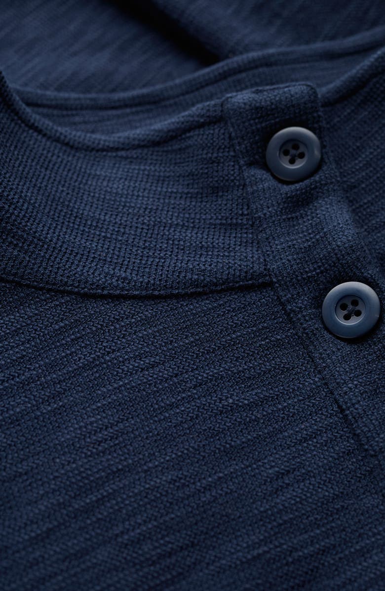 Seasalt Cornwall Last Boat Organic Cotton Half Placket Sweatshirt, Alternate, color, Maritime