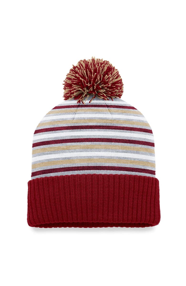 TOP OF THE WORLD Men's Top of the World  Maroon Boston College Eagles Dash Cuffed Knit Hat with Pom, Alternate, color, 