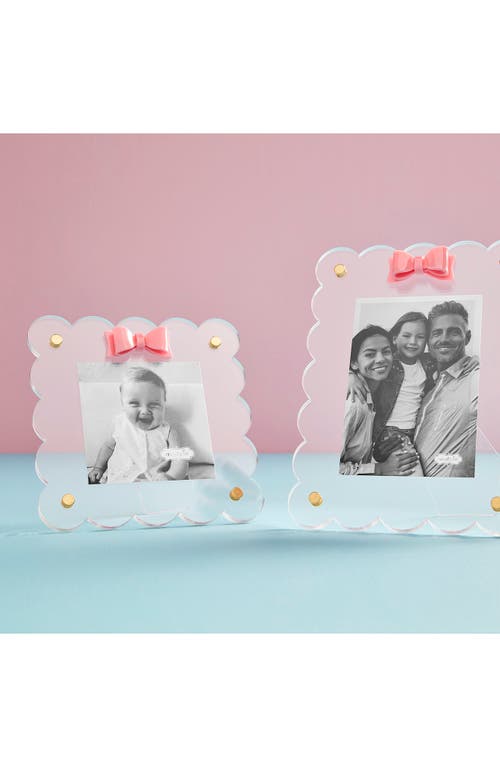 MUD PIE MUD PIE BOW ACRYLIC PICTURE FRAME