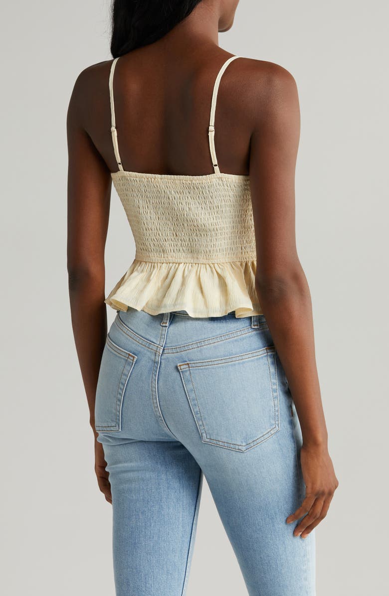 All in Favor Peplum Bustier Camisole, Alternate, color,