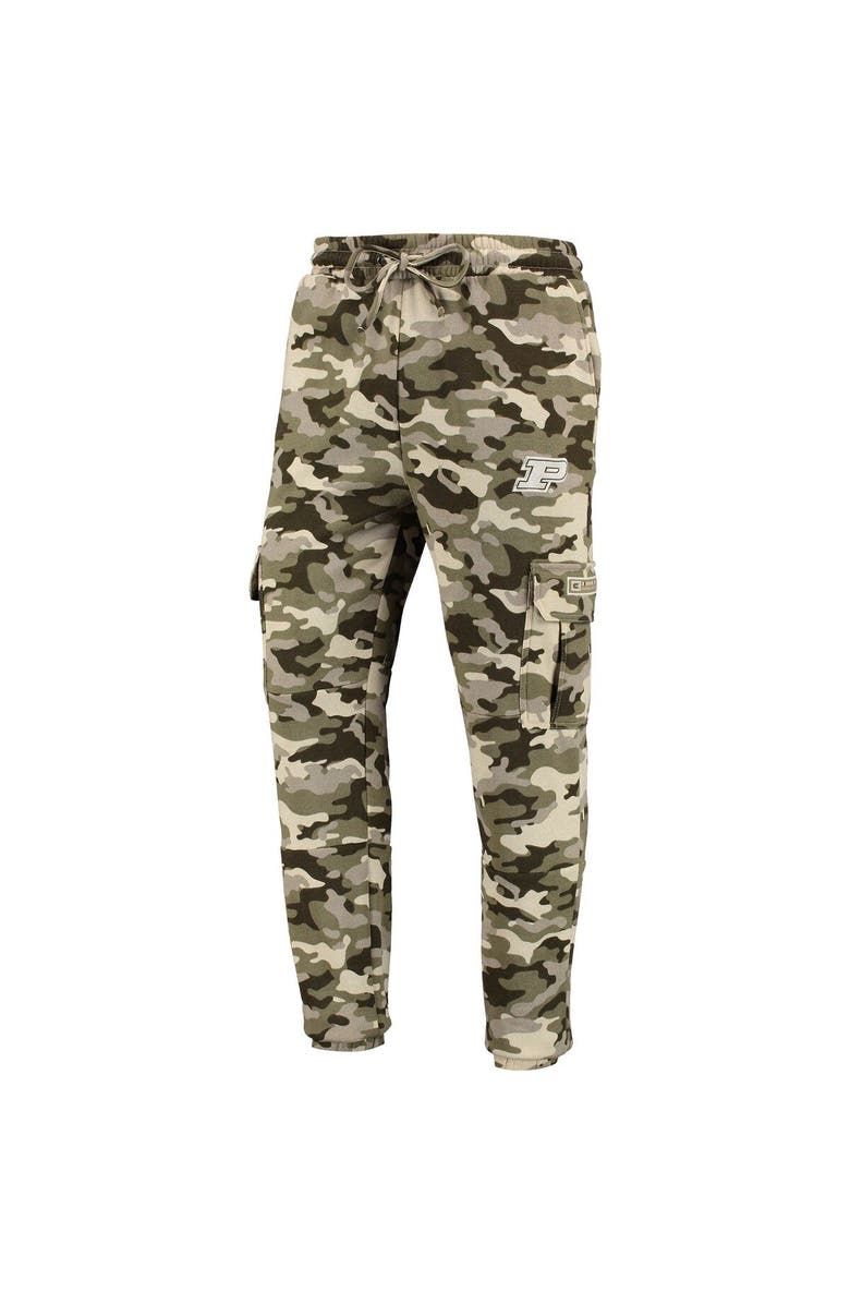 COLOSSEUM Men's Colosseum Camo Purdue Boilermakers OHT Military Appreciation Code Fleece Pants, Alternate, color,