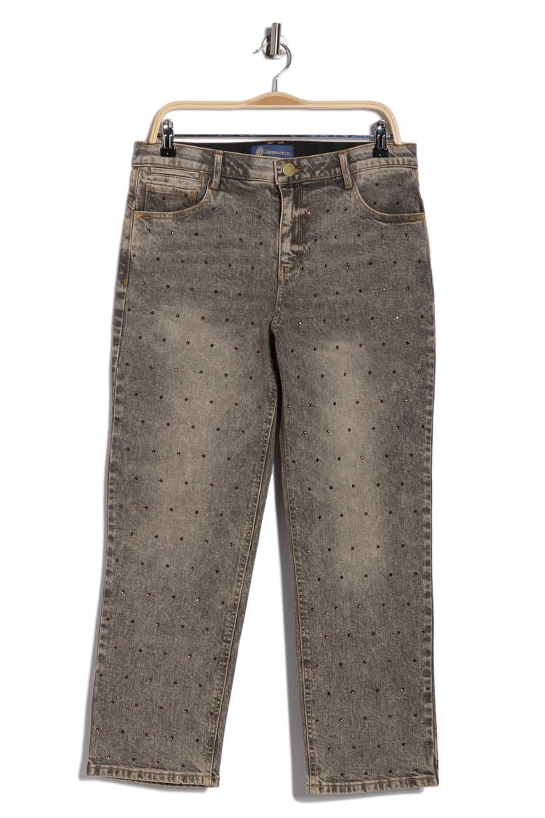 AbSolution High Waist Boyfriend Jeans, Alternate, color, TINTED BROWN