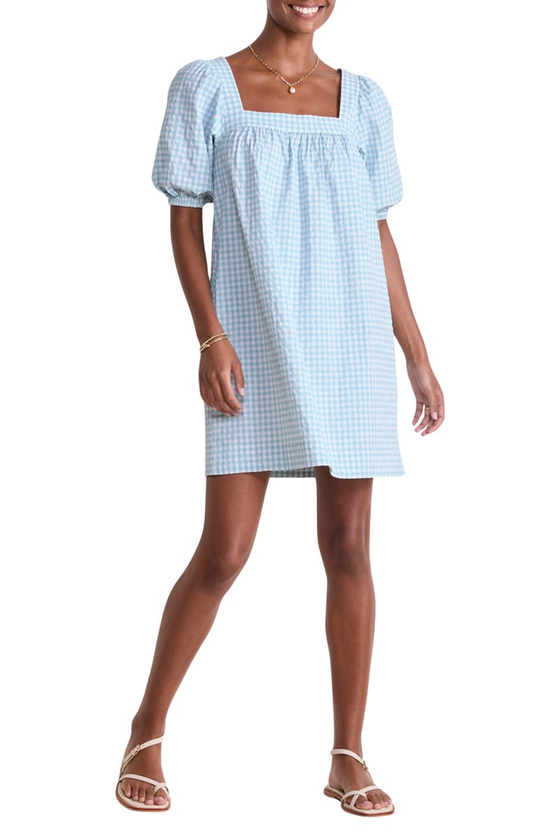 vineyard vines Harbor Gingham Minidress, Main, color, Juliette Gingham