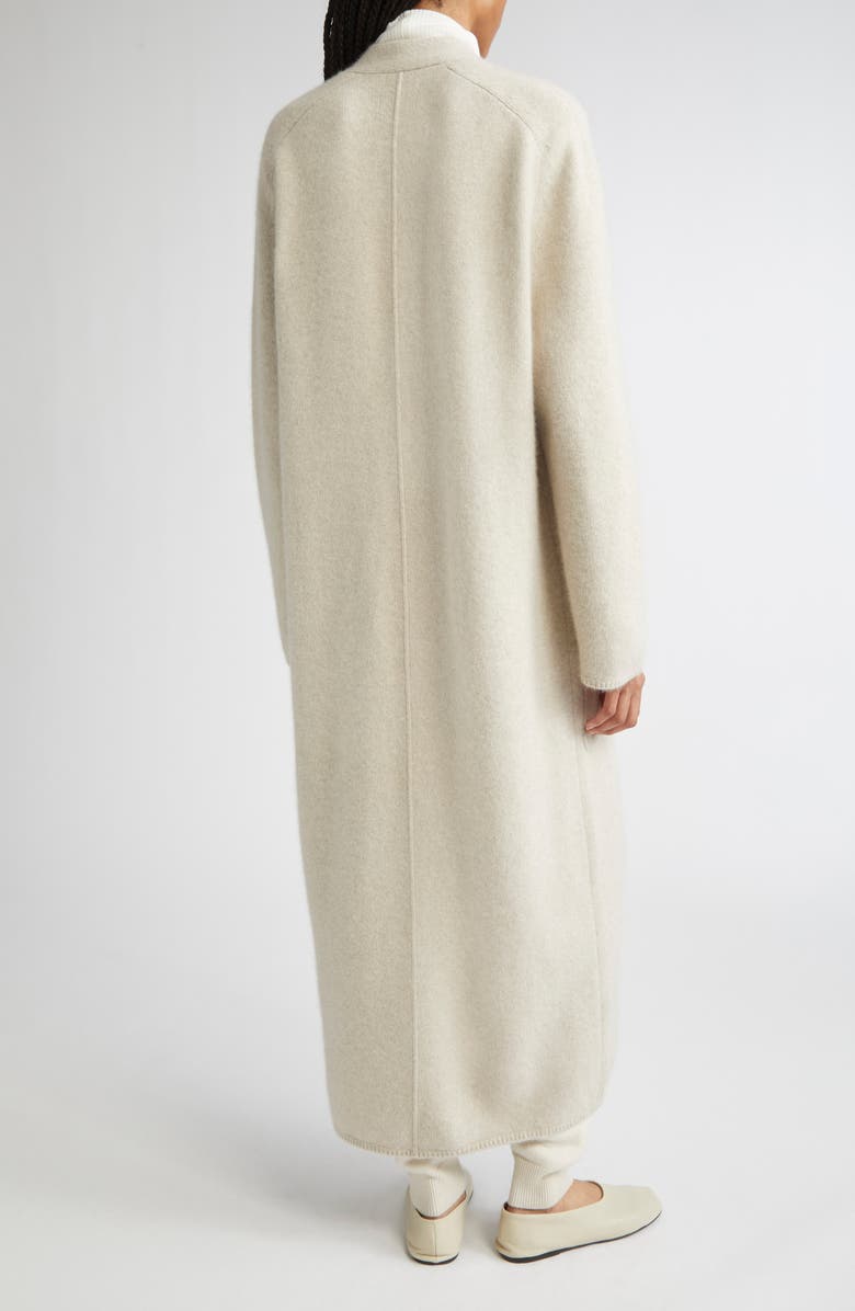 LOULOU DE SAISON Smet Mercerized Wool & Yak Hair Blend Maxi Cardigan, Alternate, color, Stone Melange