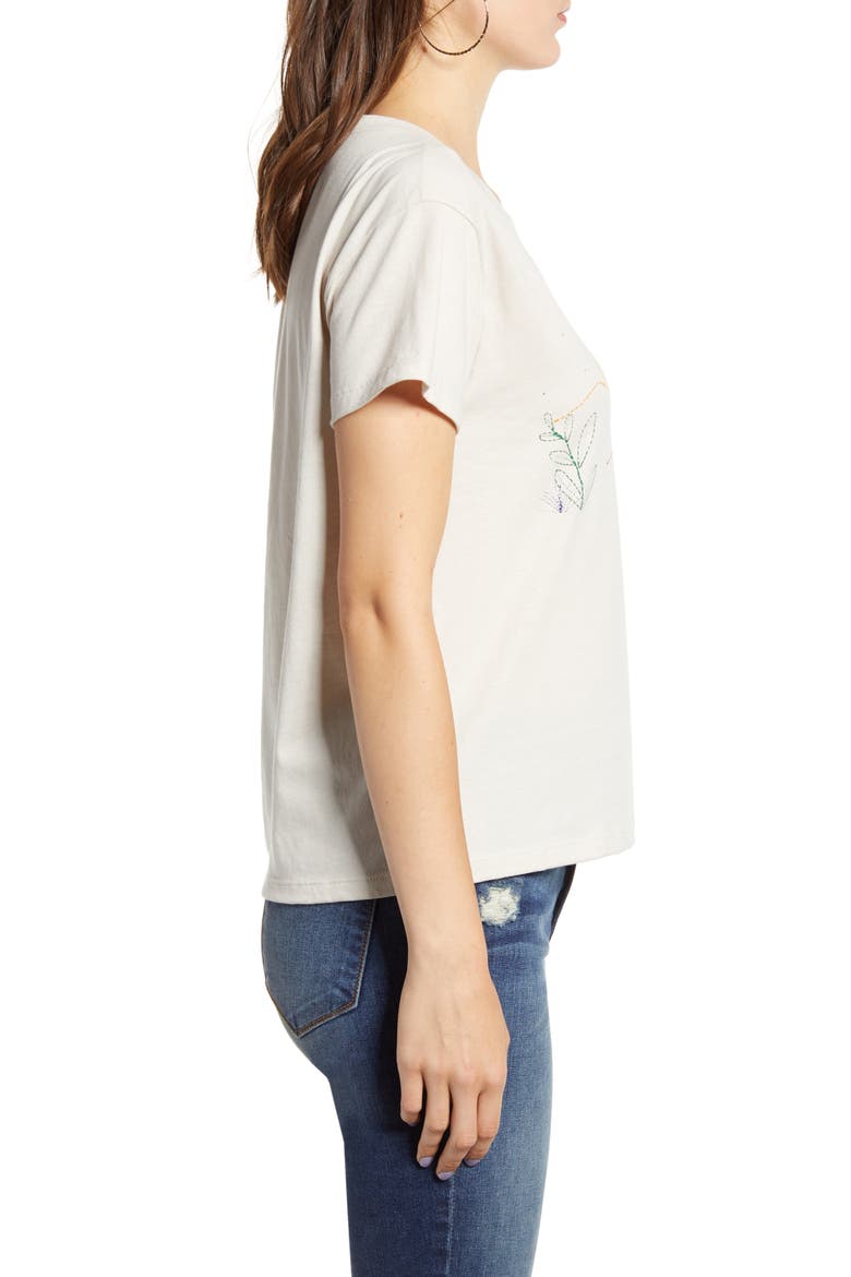 Go Your Own Way Cotton Tee, Alternate, color, ANTIQUE WHITE