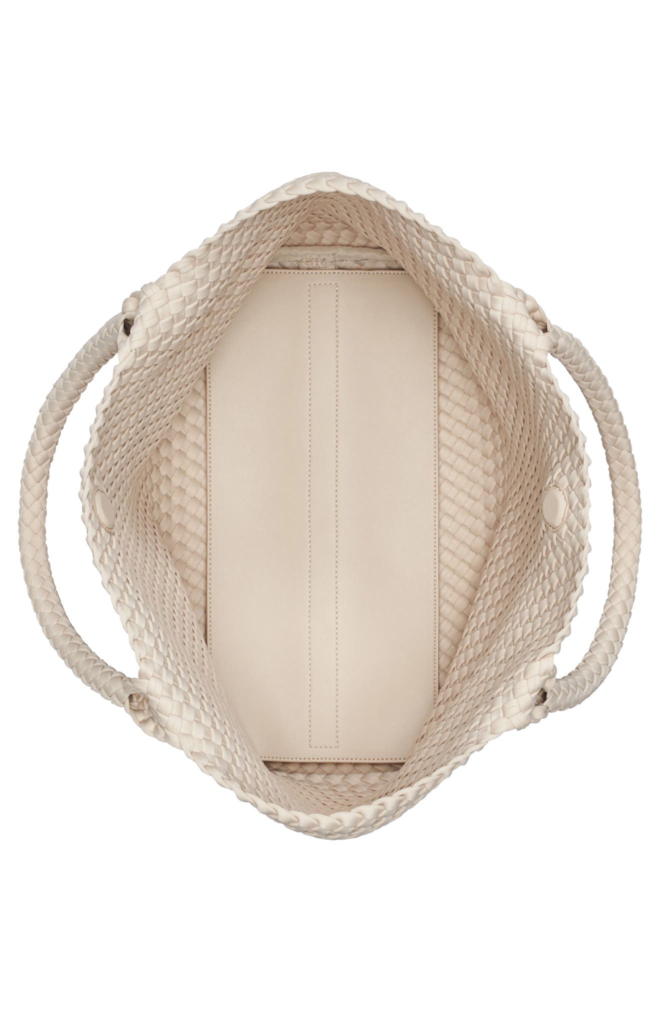 DKNY Large Giselle Woven Nylon Tote, Alternate, color, Light Taupe