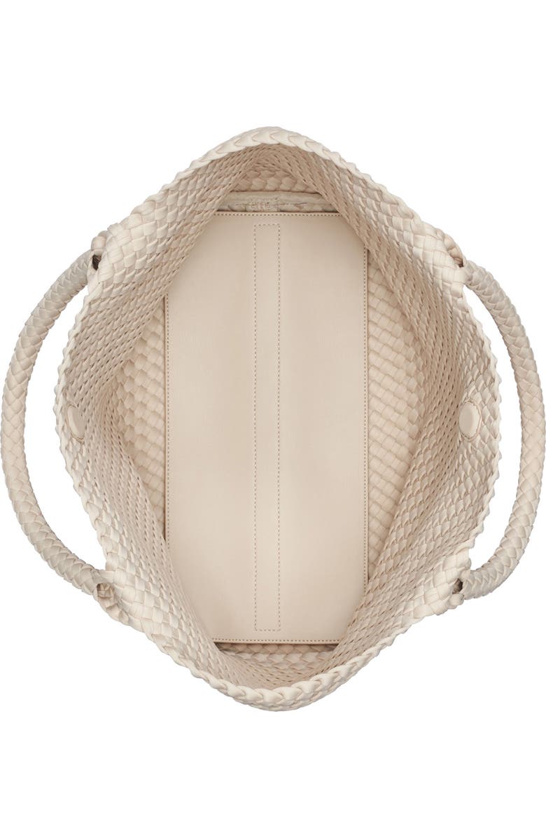 DKNY Large Giselle Woven Nylon Tote, Alternate, color, Light Taupe