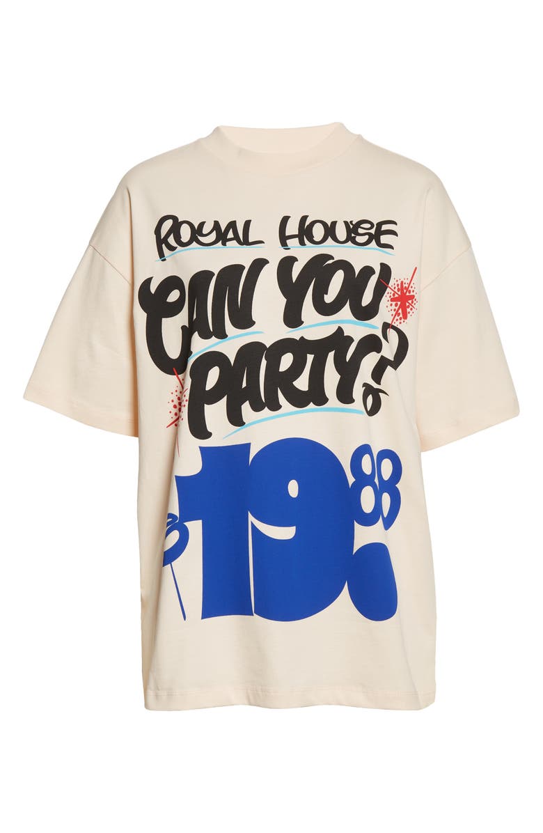 HFD x Peter Paid Unisex Spin Spin Royal House Graphic Tee, Alternate, color,