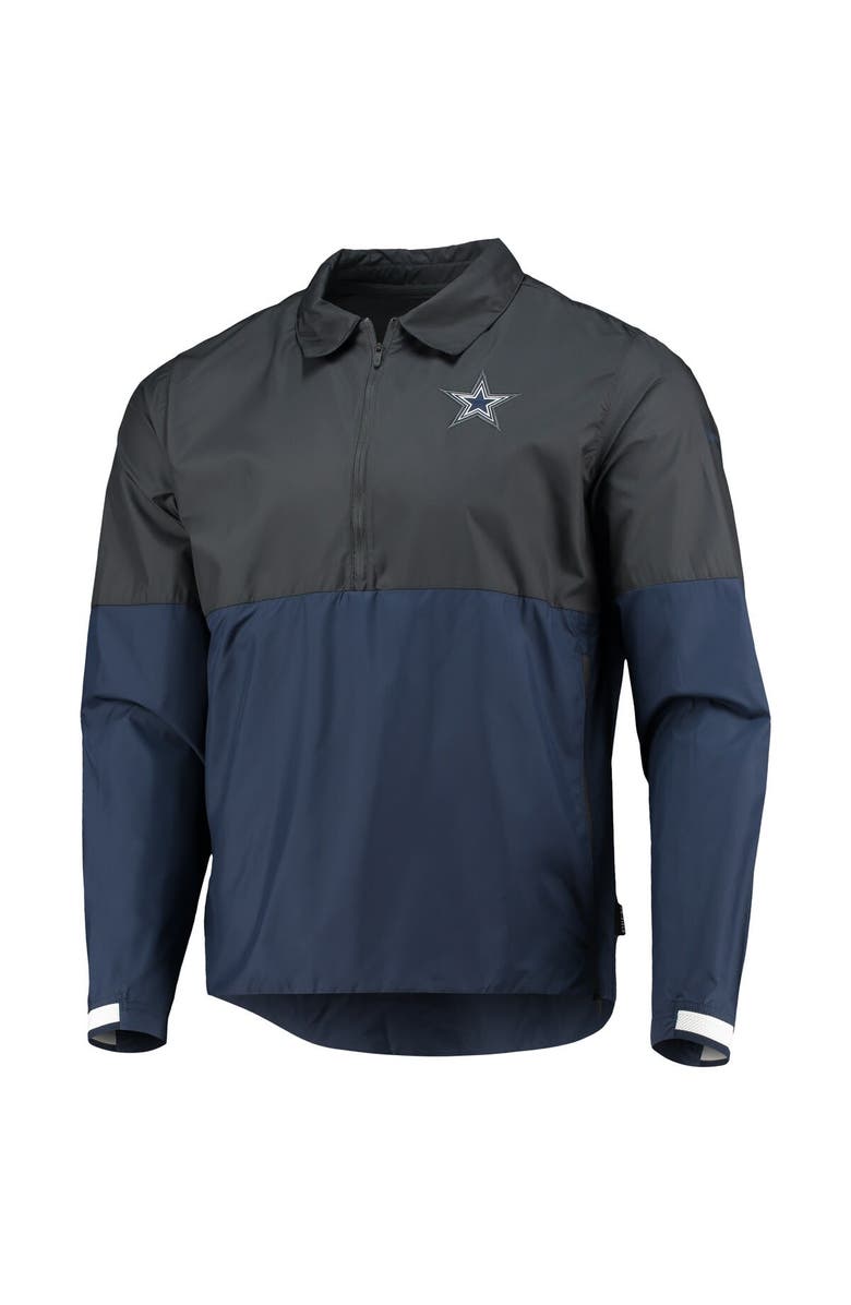 Nike Men's Nike Anthracite/Navy Dallas Cowboys Sideline Coach Half-Zip Jacket, Alternate, color,