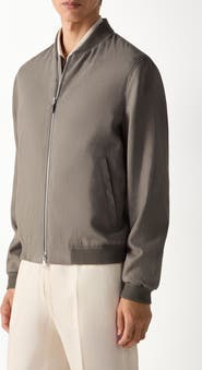 ZEGNA Oasi Lino Bomber Jacket