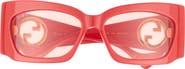 Gucci 62mm Rectangular Sunglasses