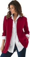 Roaman's Plus Size Relaxed Boyfriend Blazer