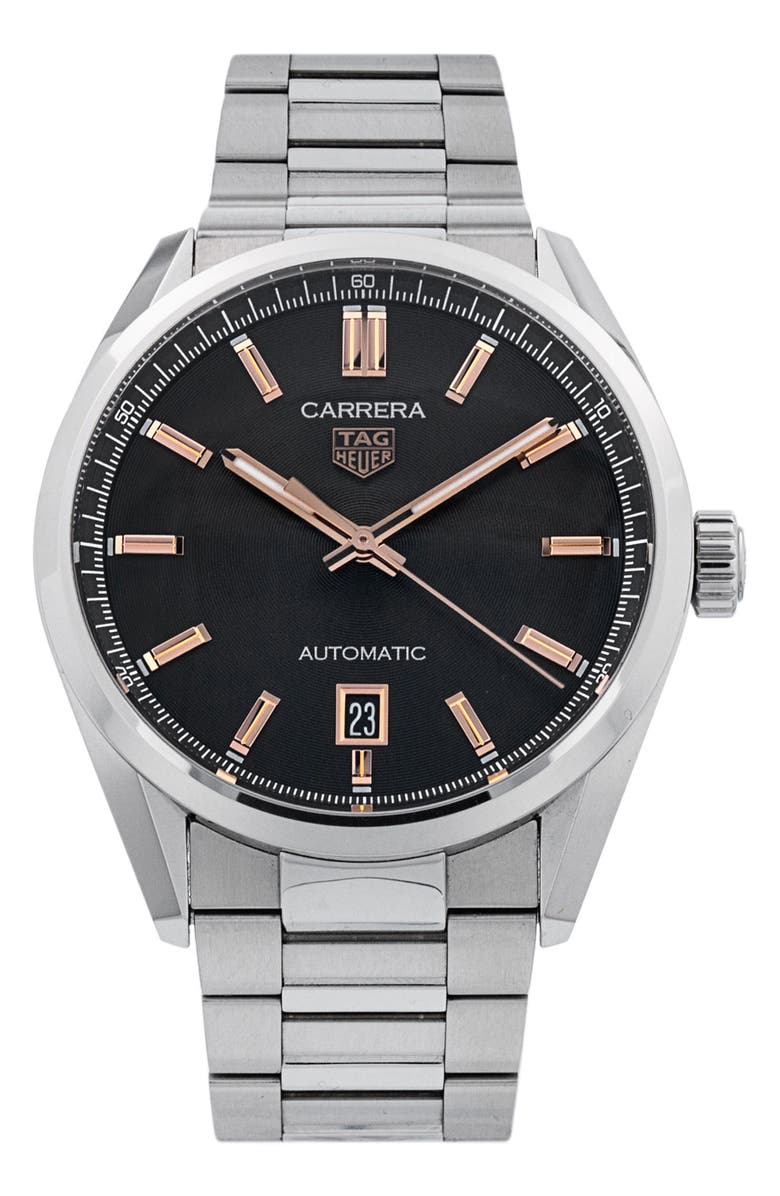 Watchfinder & Co. Tag Heuer Preowned Carrera Automatic Bracelet Watch, 39mm, Main, color, 