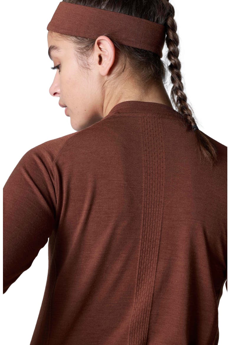 Tech Merino Classic Fit Long Sleeve Base Layer, Alternate, color, Cappuccino