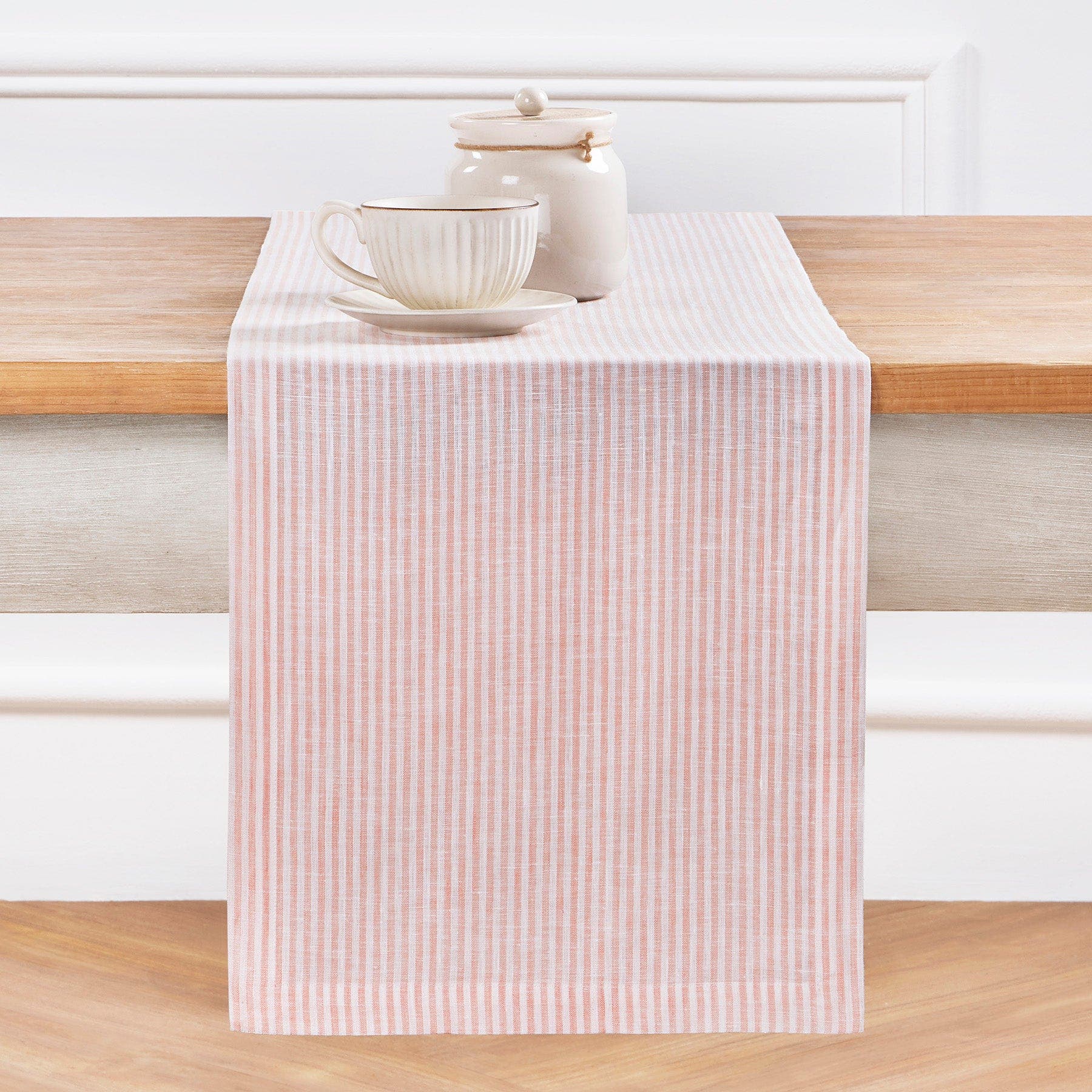 Peach and White