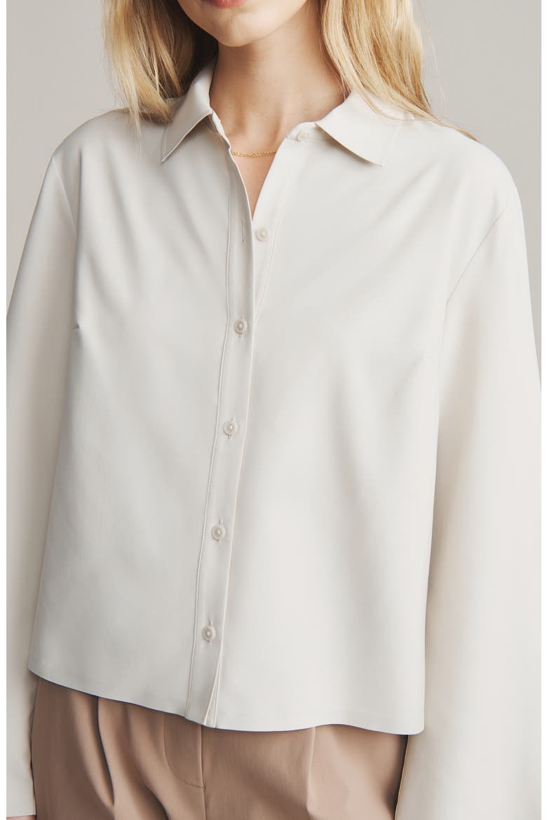 Mirage Cropped Performance Shirt, Alternate, color, SAND