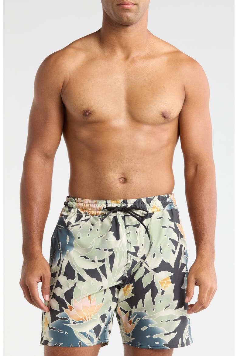 Watersides Swim Trunks, Main, color, BLACK