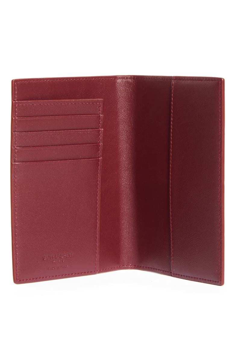 Saint Laurent Paris Passport Case, Alternate, color, Grenade