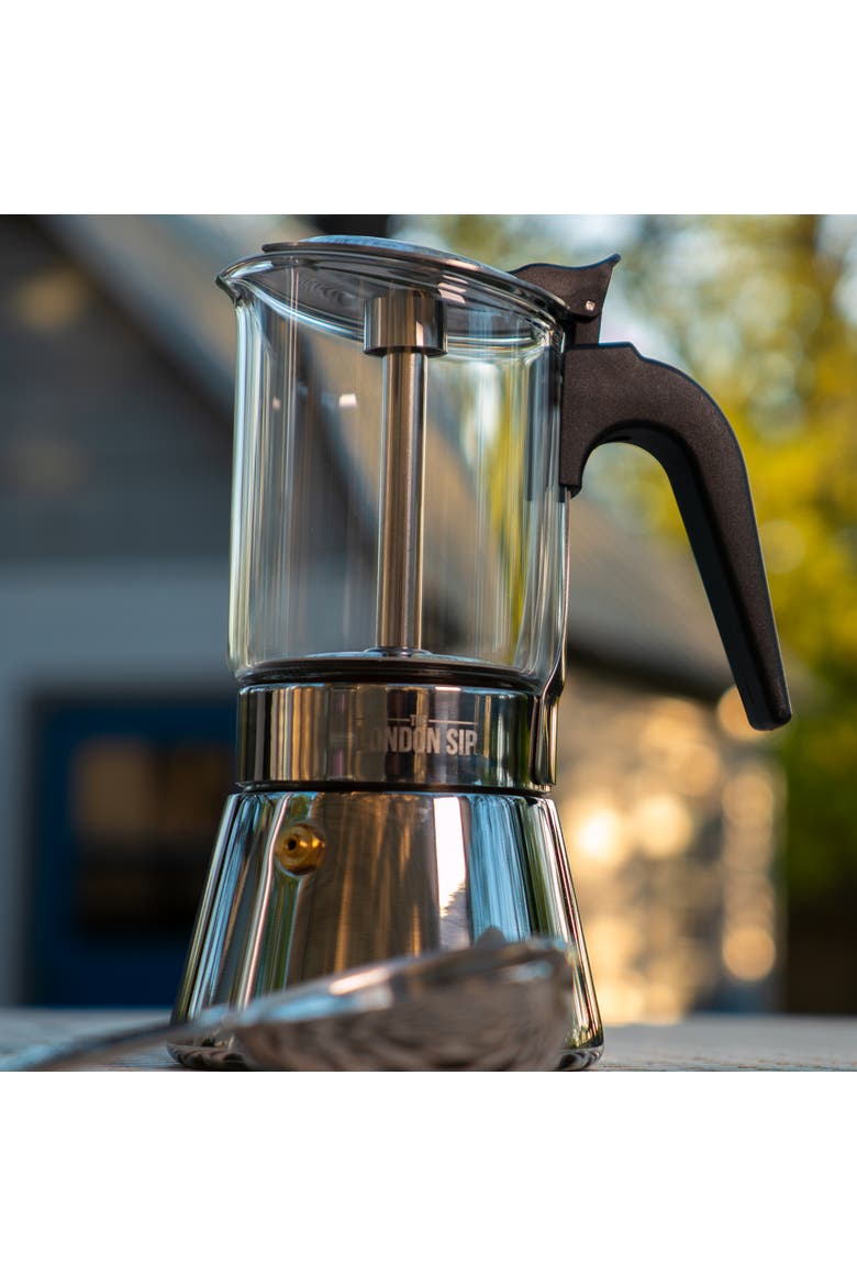 Stainless Steel Espresso Maker, Alternate, color, Clear