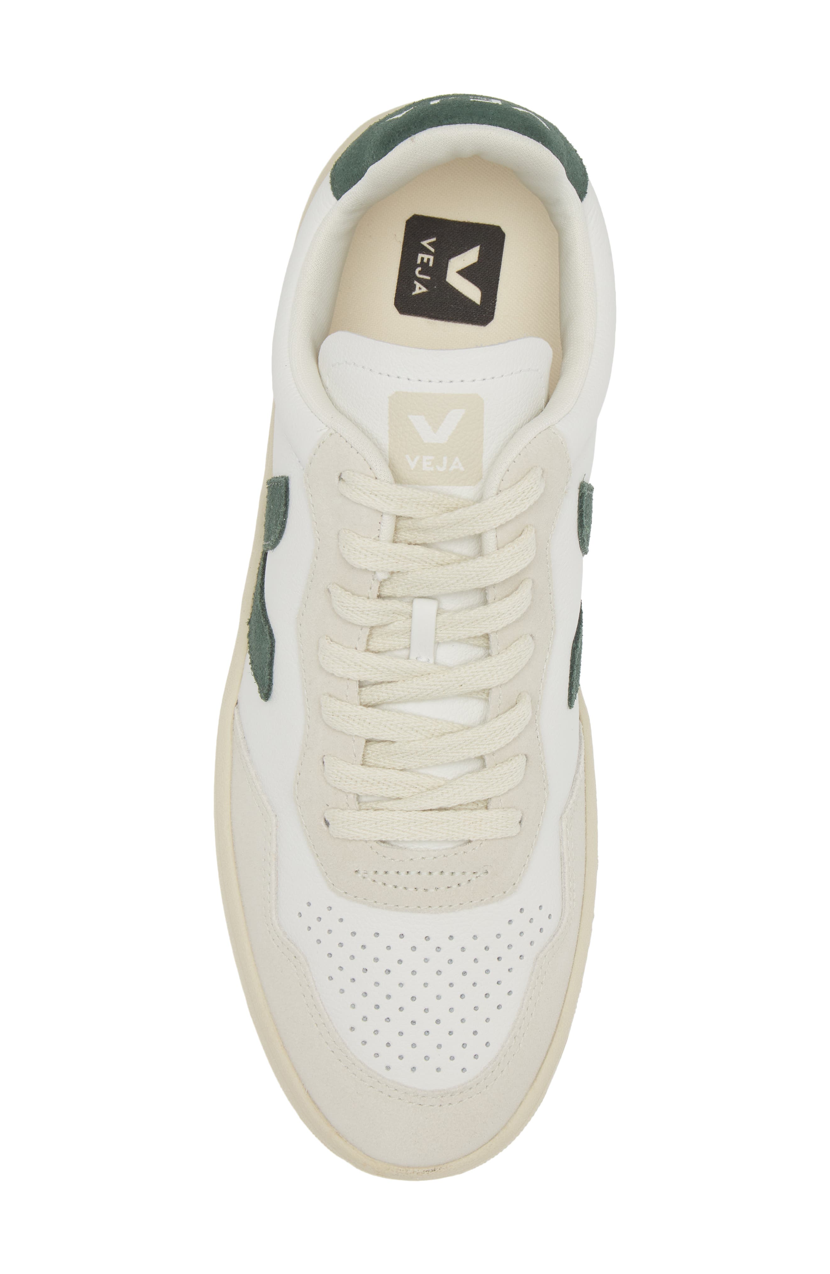 Veja V-90 Leather Sneaker, Alternate, color, Extra-White Cyprus