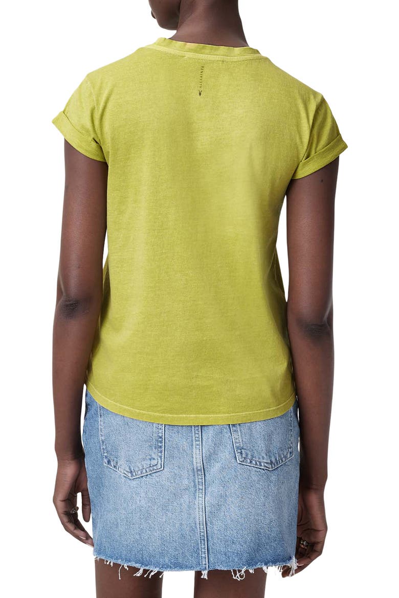 Anna Cotton T-Shirt, Alternate, color, UNITY GREEN