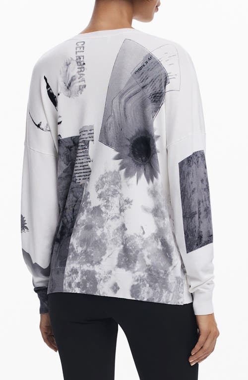 Desigual Mixed Print Sweatshirt In Multi