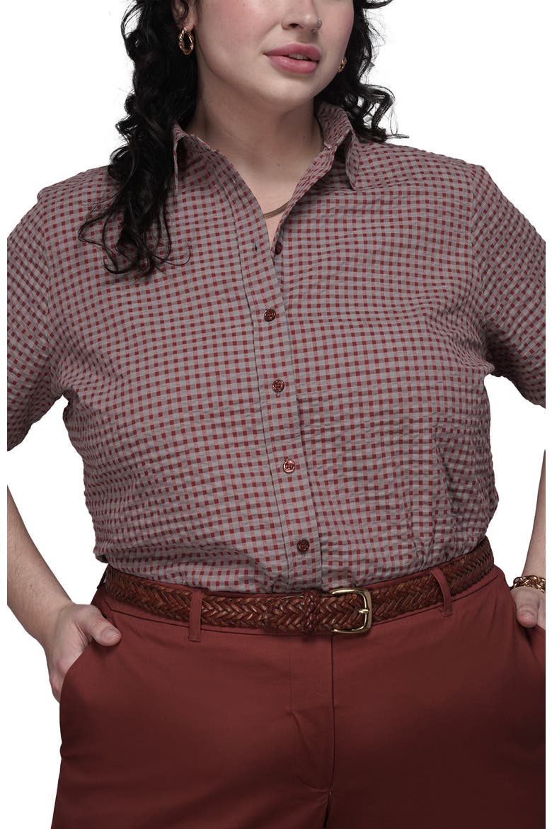 The Essential Oxford Button Up, Alternate, color, CINNAMON