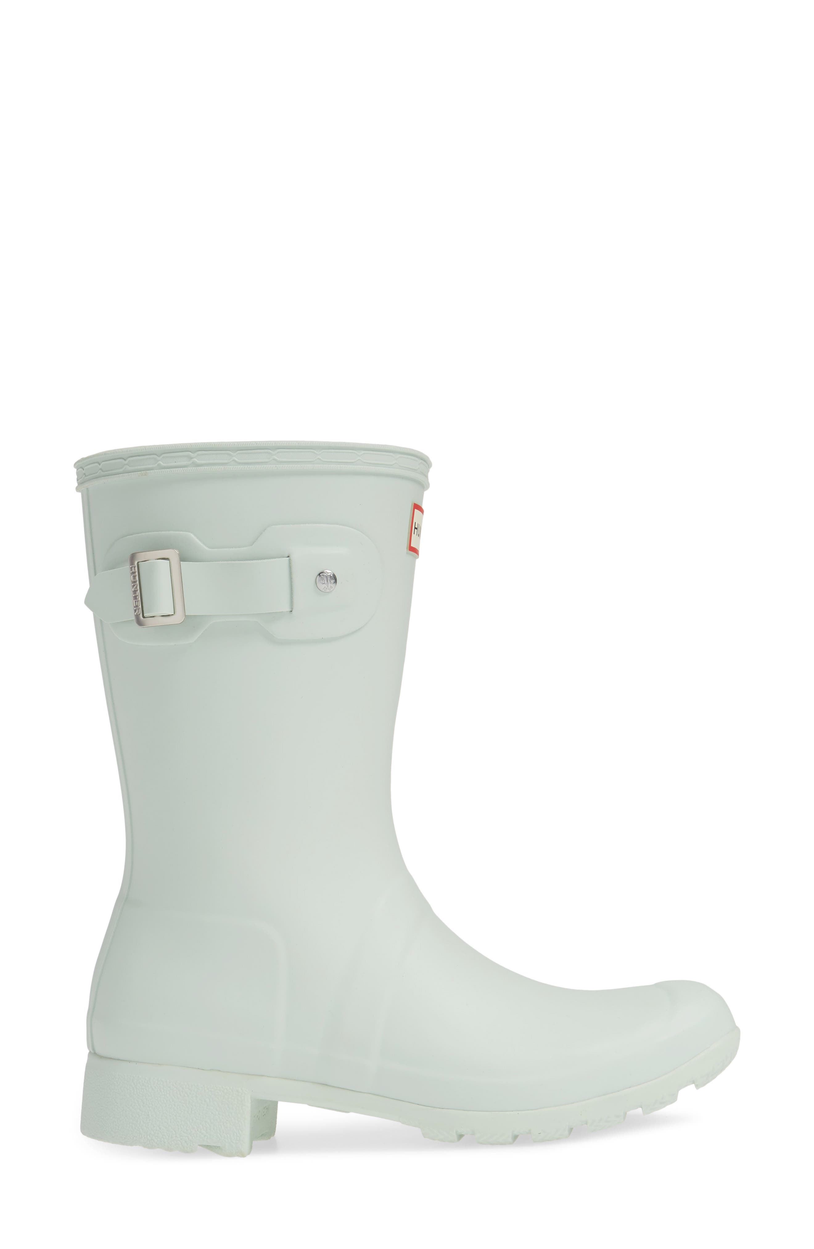 Original Tour Short Packable Rain Boot, Alternate, color, AQUA FOAM RUBBER