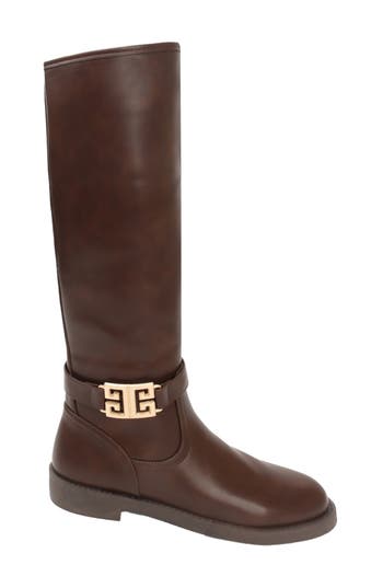 Seven7 Erin Faux Leather Tall Boot In Brown