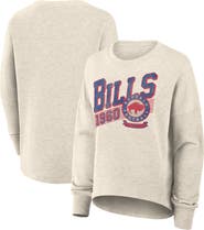 FANATICS Women's Fanatics Cream Buffalo Bills Oversized Heritage Sweatshirt