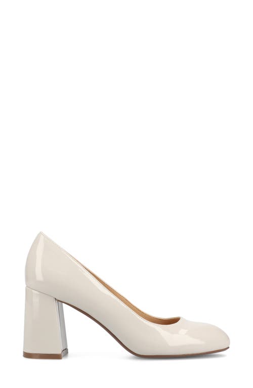 Shop Journee Collection Seraphina Pump In Patent/bone