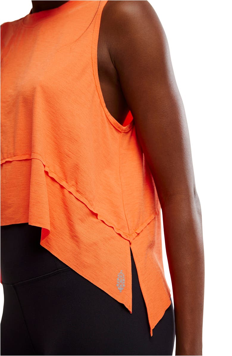 Free People Tempo Tank Top, Alternate, color, Bright Orange