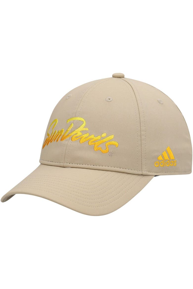 Men's adidas Khaki Arizona State Sun Devils Rising Devils Slouch Adjustable Hat, Main, color, Khaki