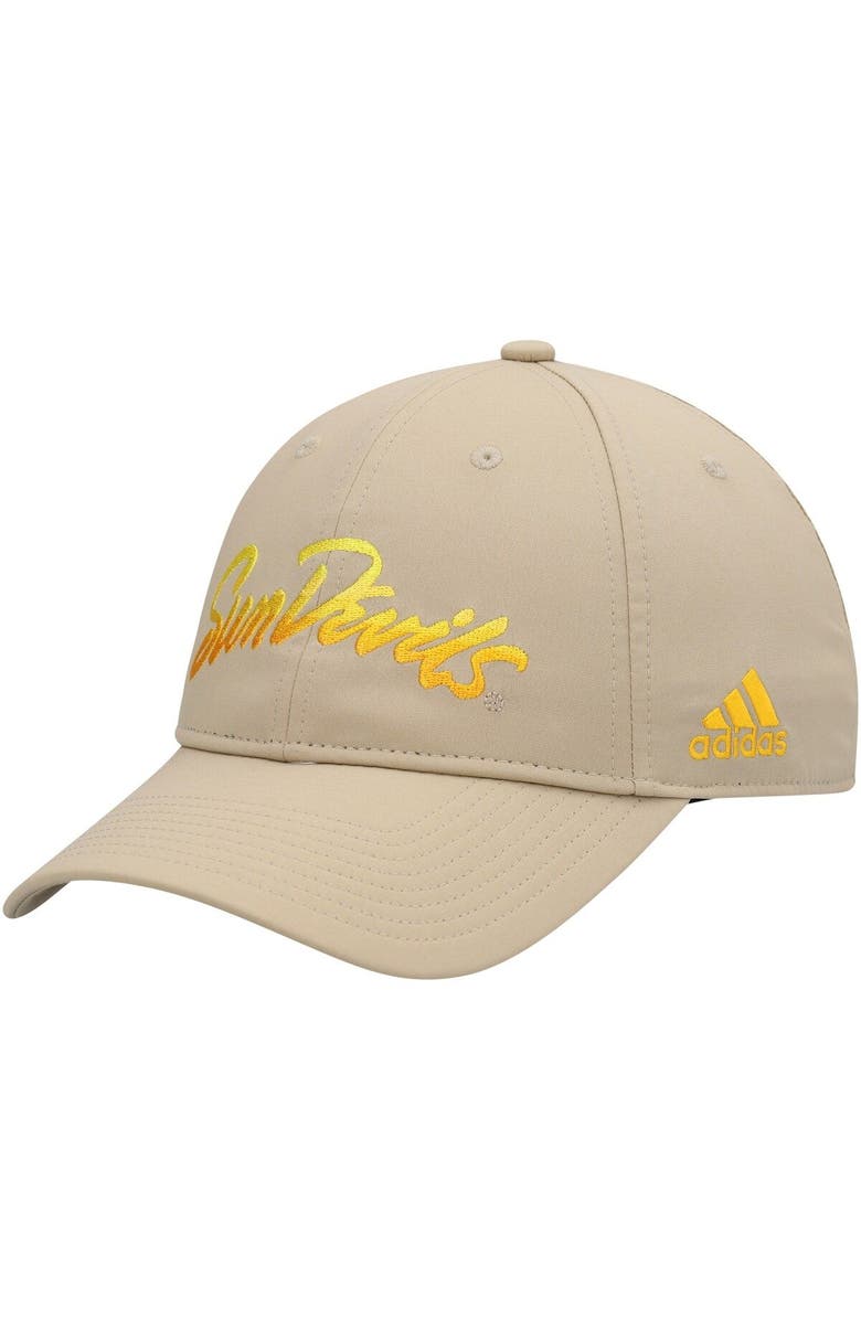 adidas Men's adidas Khaki Arizona State Sun Devils Rising Devils Slouch Adjustable Hat, Main, color, Khaki