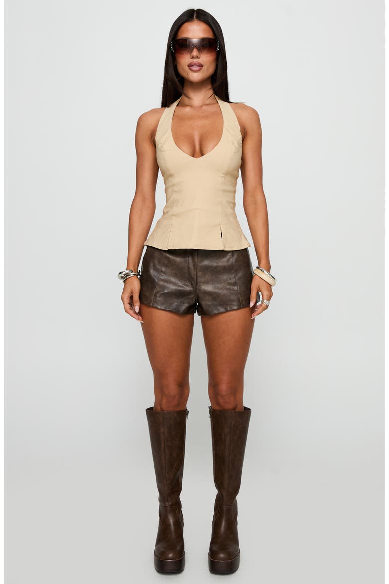 Childers Halter Top, Alternate, color, BEIGE