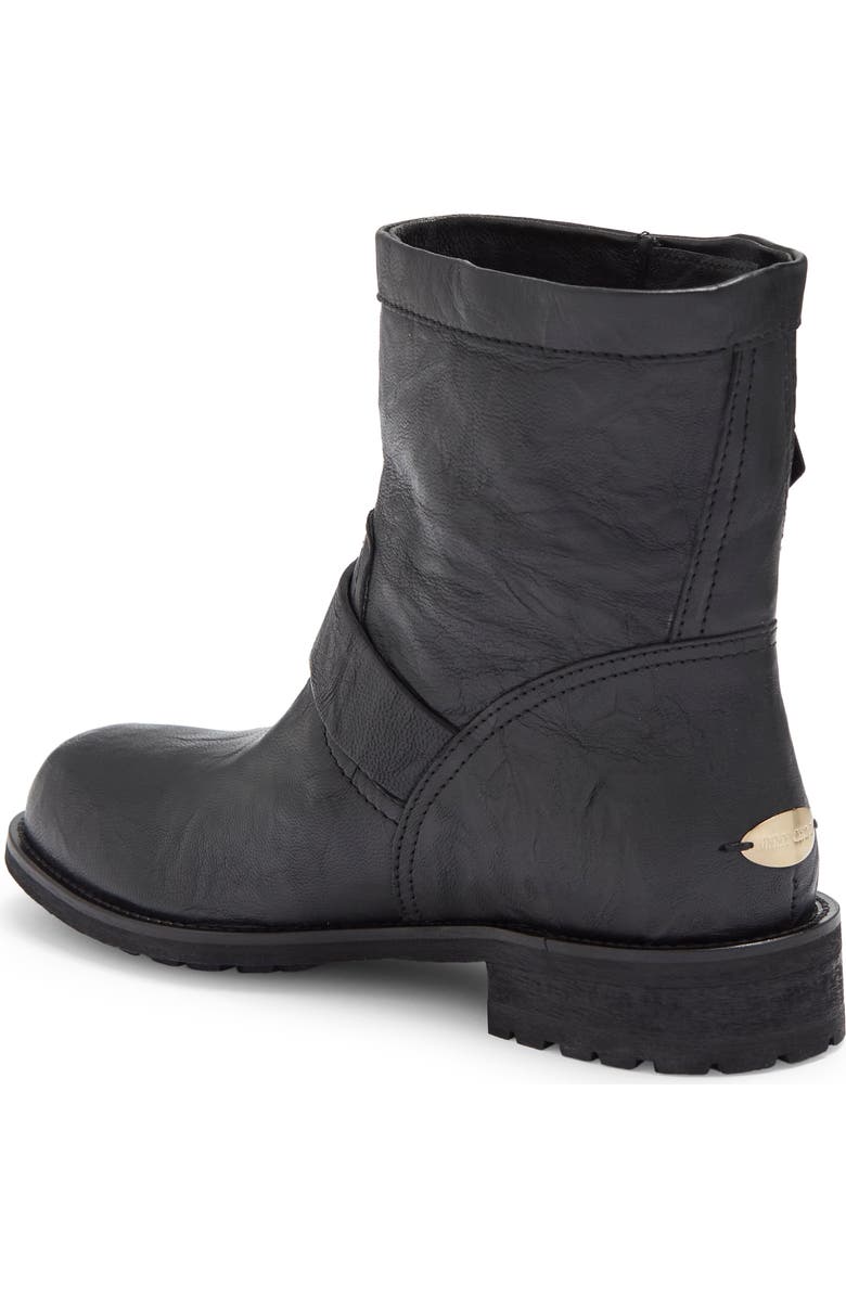 Jimmy Choo Buckle Biker Boot, Alternate, color,