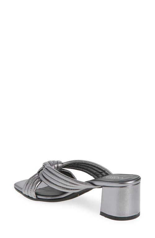 Cordani Imani Metallic Slide Sandal In Pewter