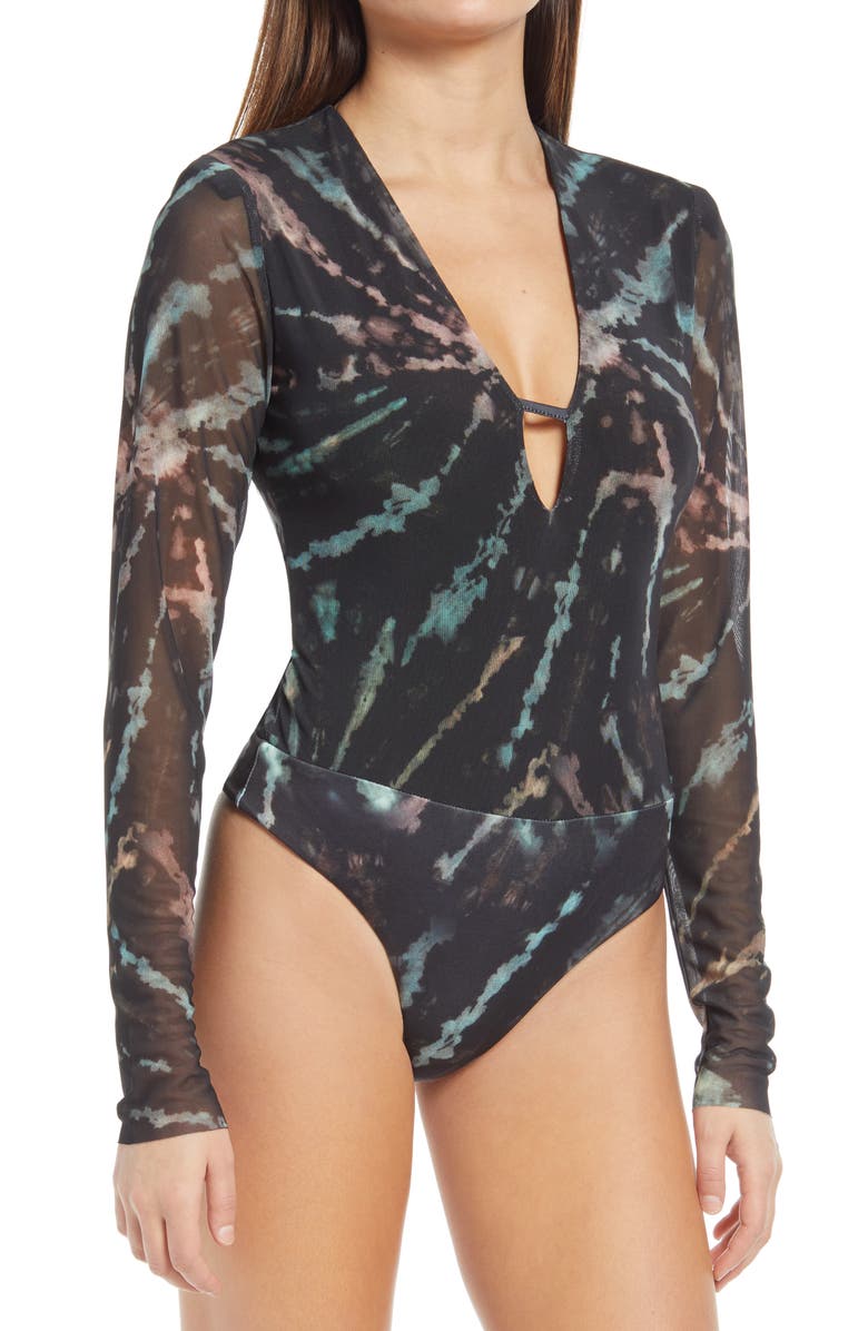 AFRM Chello Mesh Bodysuit, Alternate, color,