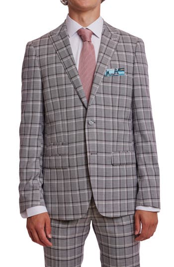 Paisley & Gray Ashton Slim Fit Plaid Sport Coat In Multi