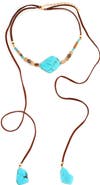 Panacea Suede & Turquoise Necklace