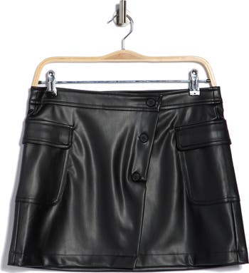 Faux Leather Miniskirt