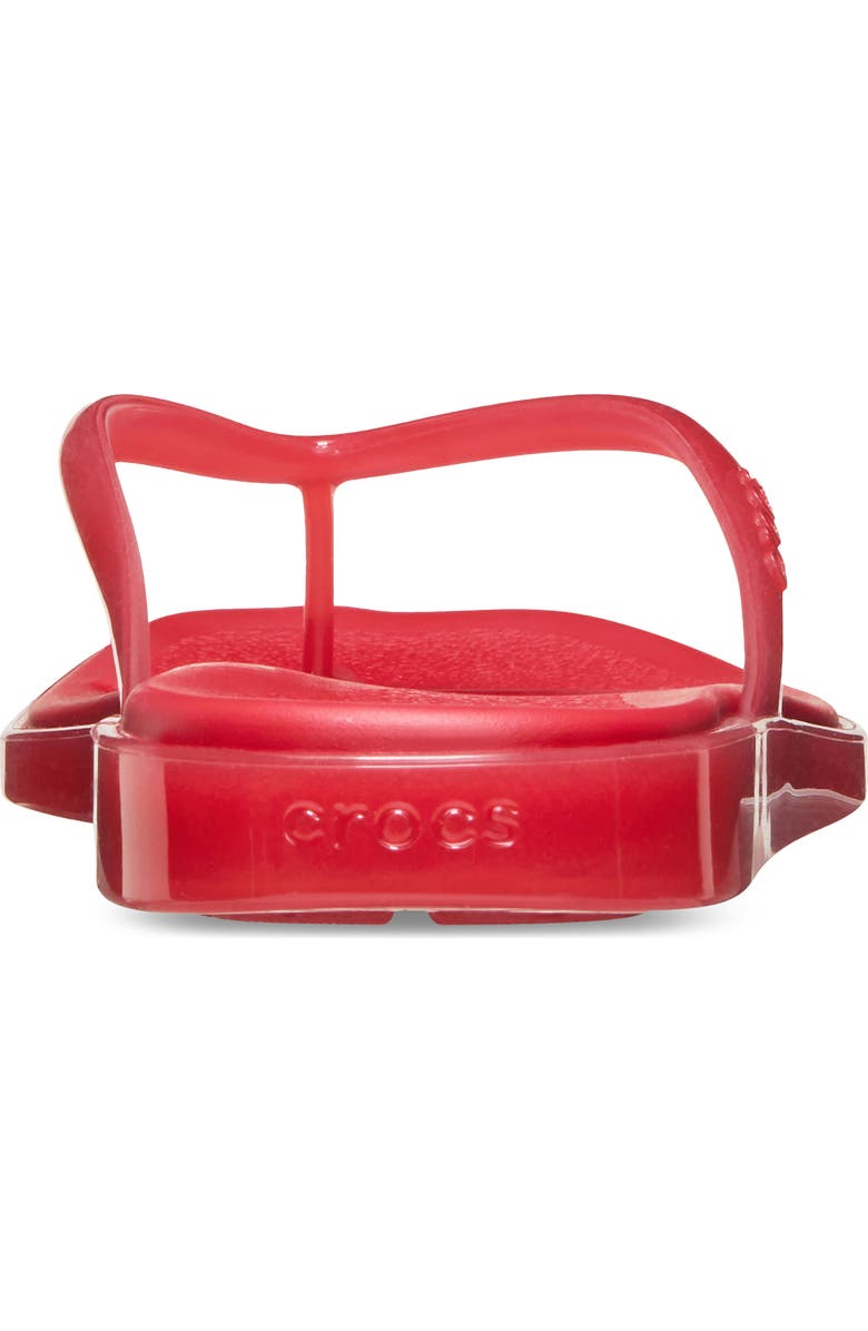 CROCS Miami Jelly Flip Flop, Alternate, color, Court Red Jelly